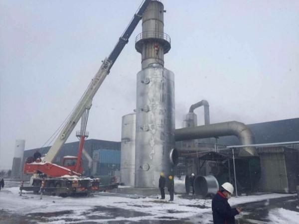 91香蕉视频-工業（yè）廢氣處理施工如圖